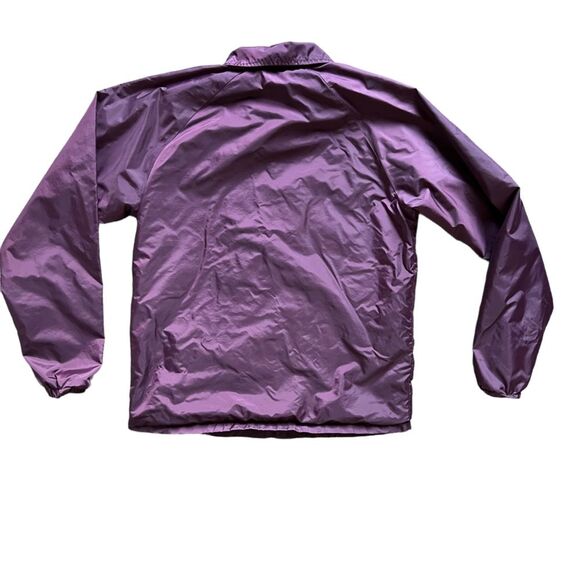 Vans Red Torrey Lined Snap Front Windbreaker Jacket Coat Youth size Medium - Picture 2 of 9